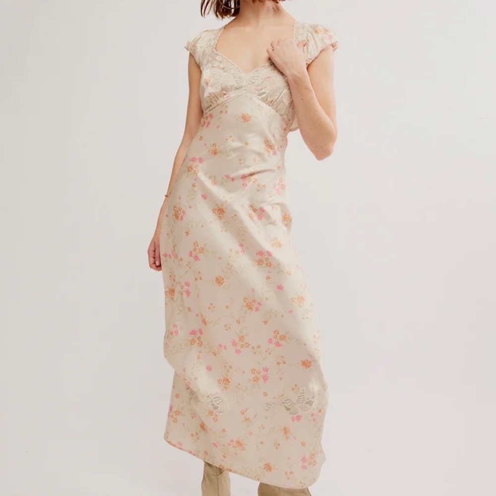free people butterfly babe midi dress